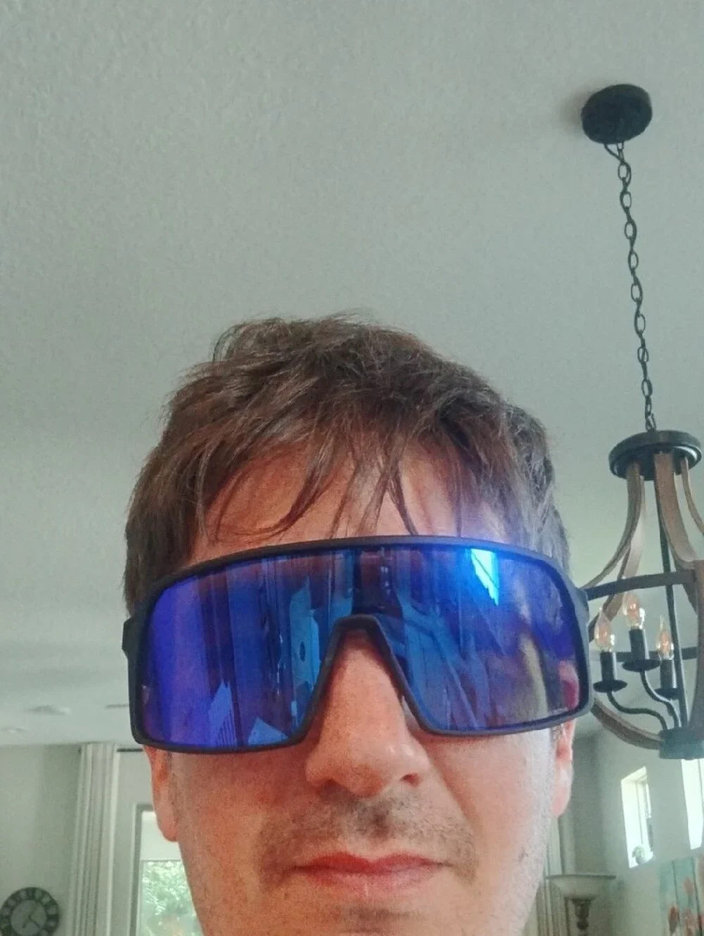 Oakley Sutro Sunglasses with Purple-Blue Mirror Lens